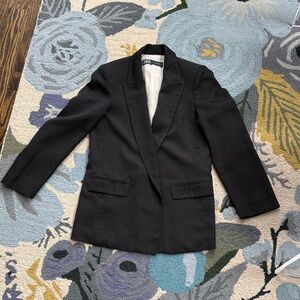 Zara Black Tailored Blazer Jacket